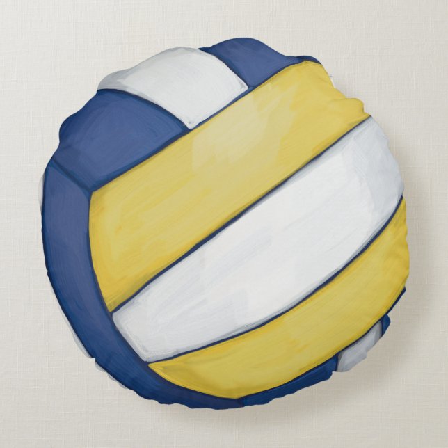 Volleyball Round Pillow (Back)