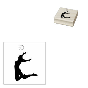 volleyball rubber stamp