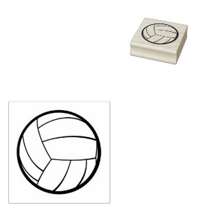 volleyball rubber stamp