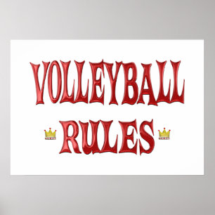 Volleyball Rules Poster