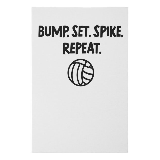 Volleyball Saying Volleyball Player Ball Beach Faux Canvas Print (Front)