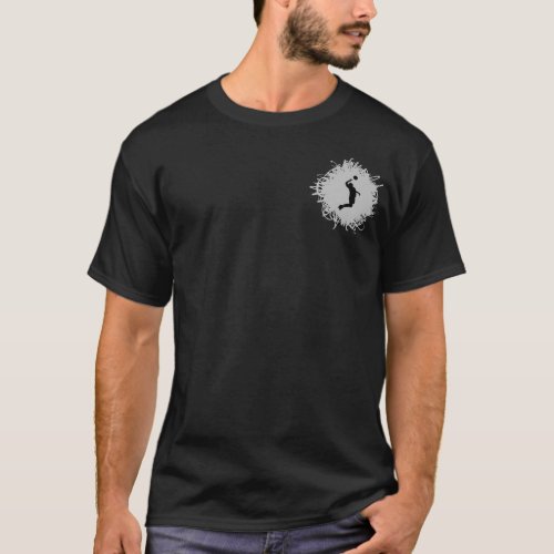 Volleyball Scribble Style Male T_Shirt