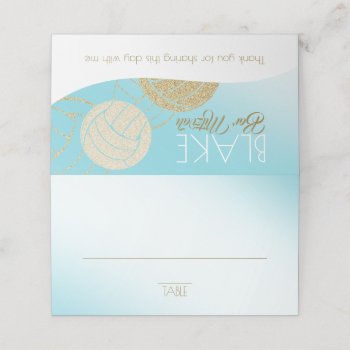 Volleyball Seating Card by InBeTeen at Zazzle