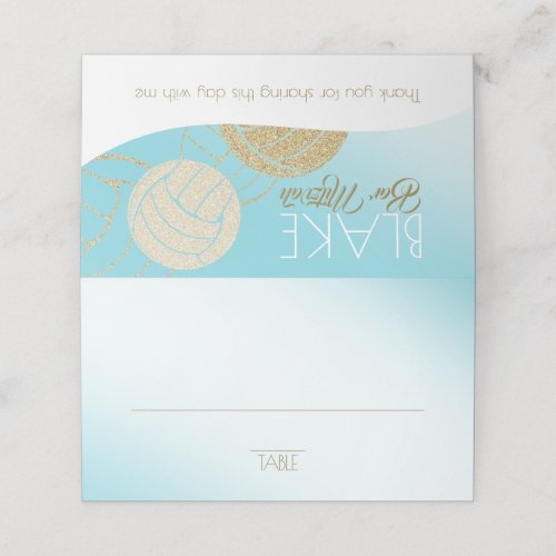 Volleyball Seating Card