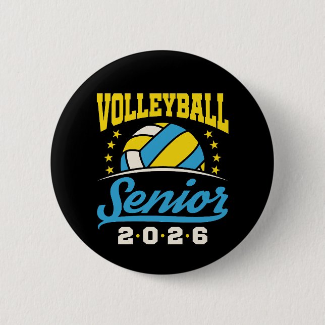 Volleyball Senior 2026  Button (Front)