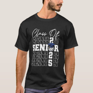 Volleyball Senior Matching Class Of 2025 Senior Gr T-Shirt