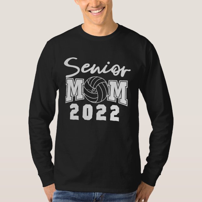 Volleyball Senior Mom 2022 Mom Back To School 2021 T-Shirt (Front)
