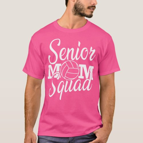 Volleyball Senior Mom Squad T_Shirt