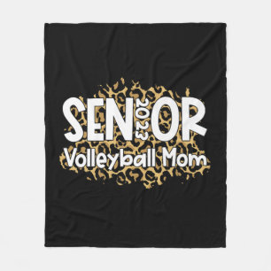 Volleyball Senior Mom Volleyball Mom Graduation A Fleece Blanket