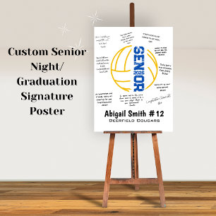 Volleyball Senior Night Foam Board for Signatures