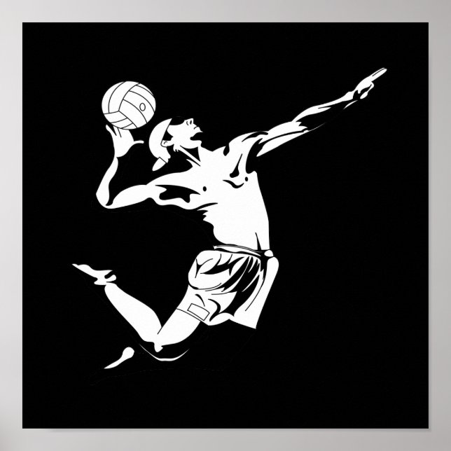 Volleyball Serve 2 Poster (Front)