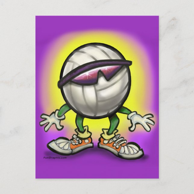 Volleyball Shades Postcard (Front)