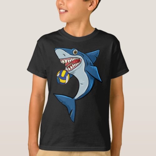 Volleyball Sharks Love Animal lovers Funny Mens Wo T_Shirt
