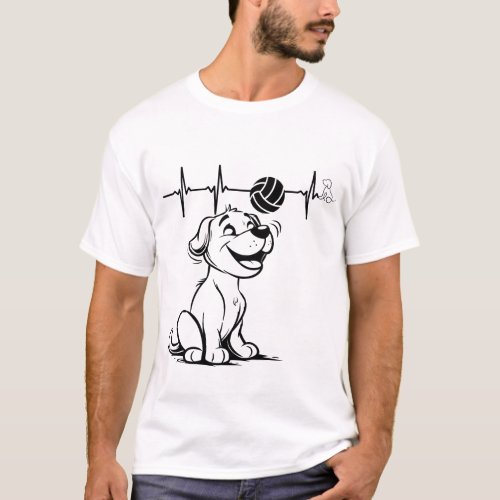 Volleyball shirt for all dog lovers Funny volleyb