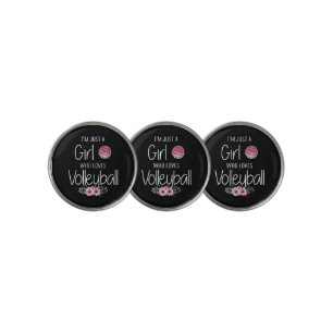 Volleyball Shirt For Girls Teens Women Cute Golf Ball Marker