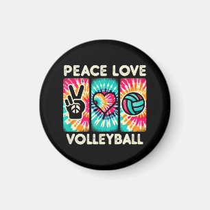 Volleyball Shirt For Teens Women Girls Peace Love Magnet