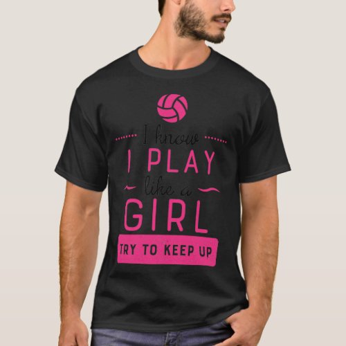 Volleyball Shirt Play Like Girl Volleyball Volleyb