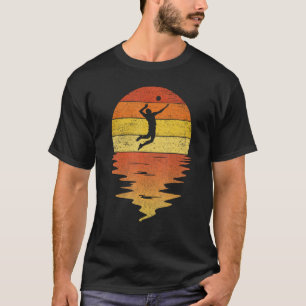 Volleyball shirt retro sunset 70s vintage Volleyba