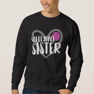 Volleyball Sister Heart Sweatshirt