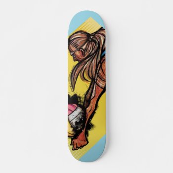 Volleyball Skateboard by ImGEEE at Zazzle
