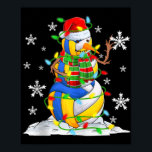 Volleyball Snowman Christmas Tree Lights Xma  Poster<br><div class="desc">Volleyball Snowman Christmas Tree Lights Xma</div>