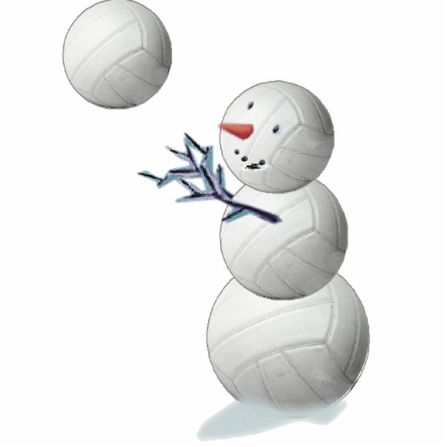volleyball snowman cutout (Front)
