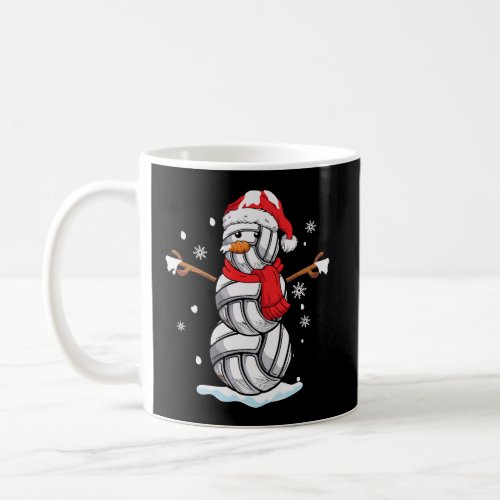 Volleyball Snowman Funny Christmas Volleyball Love Coffee Mug