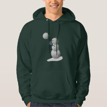 Volleyball Snowman Hoodie by TheSportofIt at Zazzle