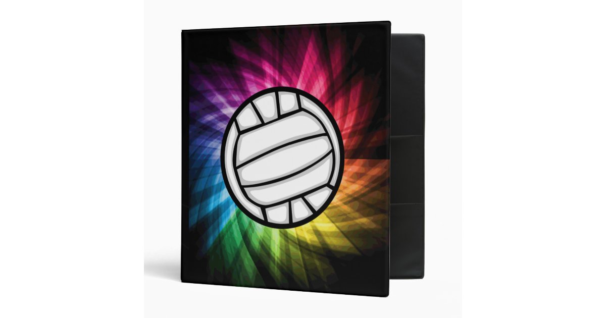 Volleyball; Spectrum Binder Zazzle