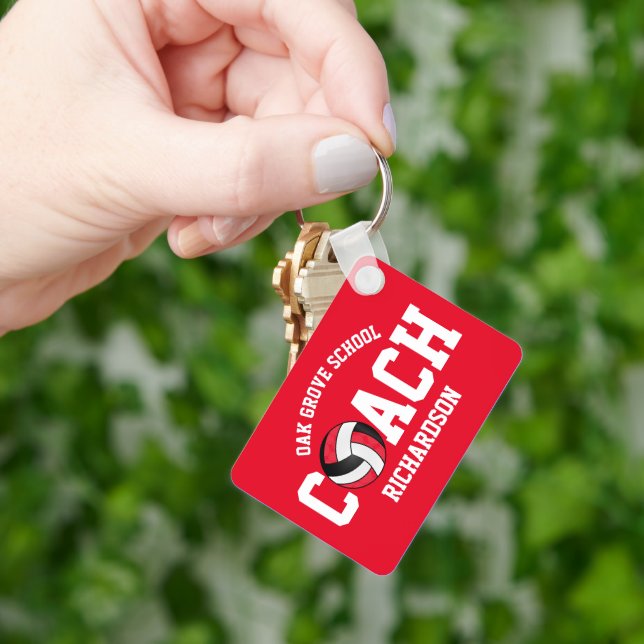 Volleyball Sport Coach - Edit Color Keychain (Hand)