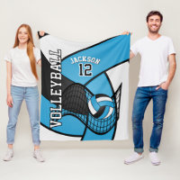 Volleyball 🏐 Sport in Baby Blue, White & Black