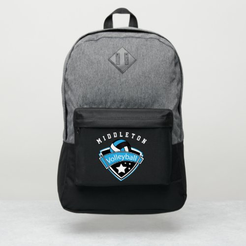 Volleyball Sport in Blue White and Black  Port Authority Backpack