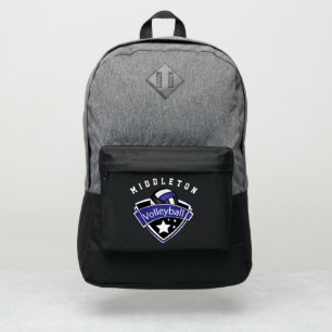Volleyball Sport in Dark Blue, White and Black  Port Authority® Backpack