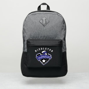 Volleyball Sport in Dark Blue, White and Black  Port Authority® Backpack
