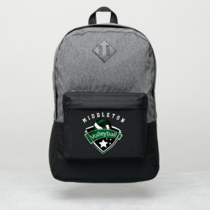 Volleyball Sport in Dark Green, White and Black  Port Authority® Backpack