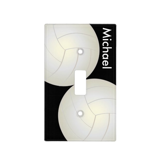 Volleyball Sport Style | DIY Name Light Switch Cover (Front)