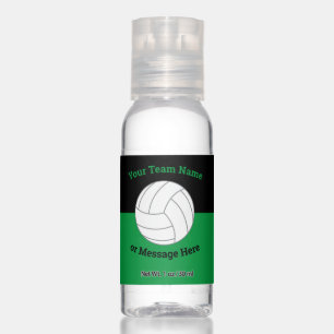 Volleyball Sport Team Color School Name Message Hand Sanitizer