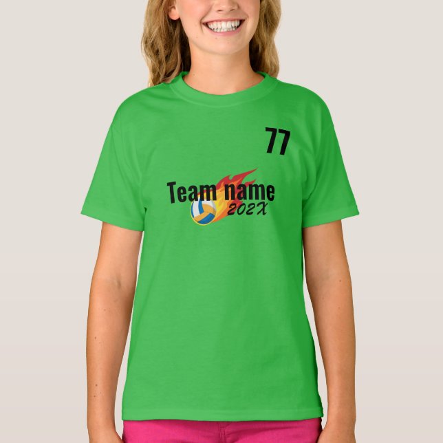 volleyball Sport Team Field day Cheer Squad  T-Shirt (Front)