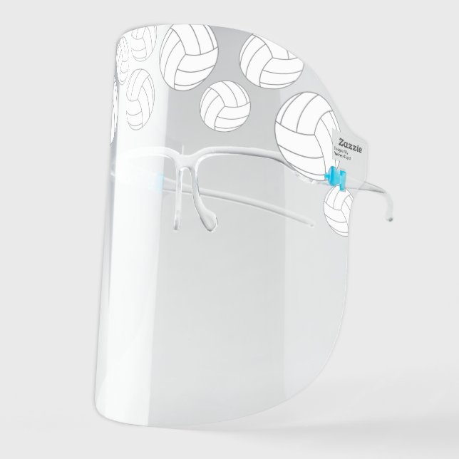 Volleyball Sports Ball Coach Teacher Face Shield (Front Left)