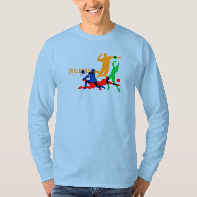 Volleyball Sports | Men's Long Sleeve T-Shirt (Front)