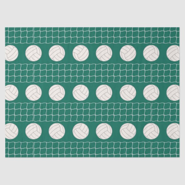Volleyball sports pattern party tissue paper (Front)