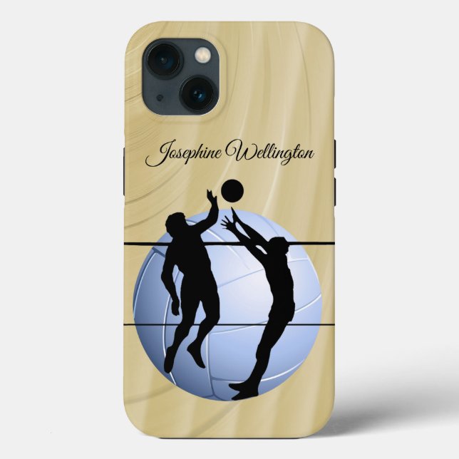 Volleyball Sports players ball personalize Case-Mate iPhone Case (Back)