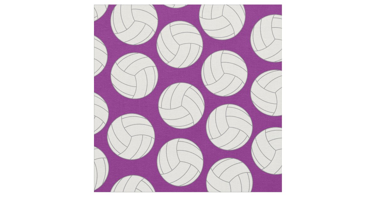 Volleyball Sports Purple Fabric Zazzle