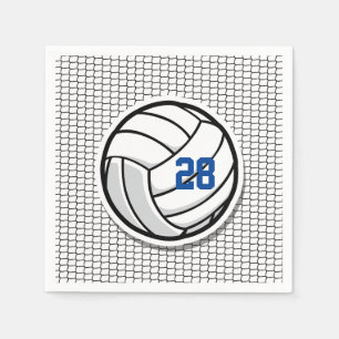Volleyball Sports Team Number Colors Fun Napkins