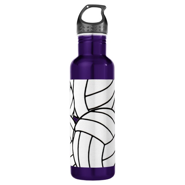 Volleyball Stainless Steel Water Bottle (Front)
