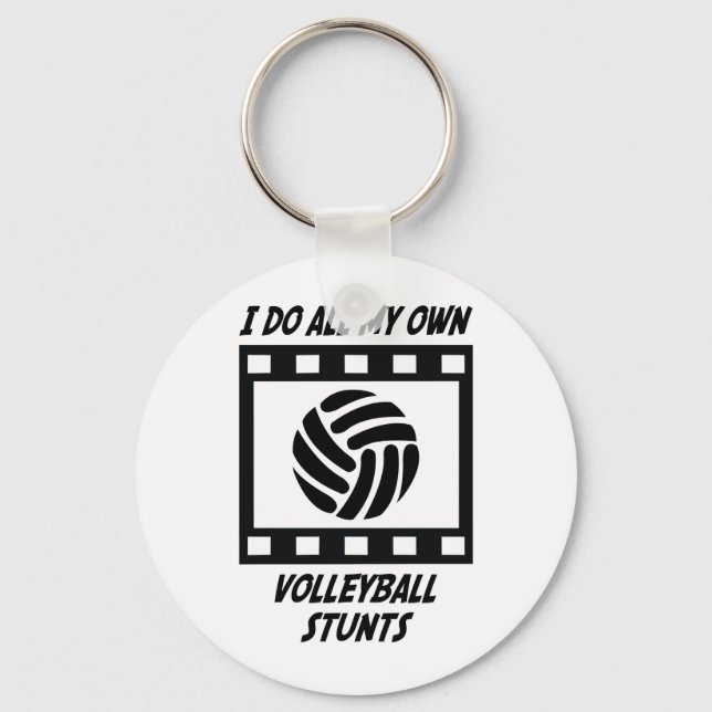 Volleyball Stunts Keychain (Front)