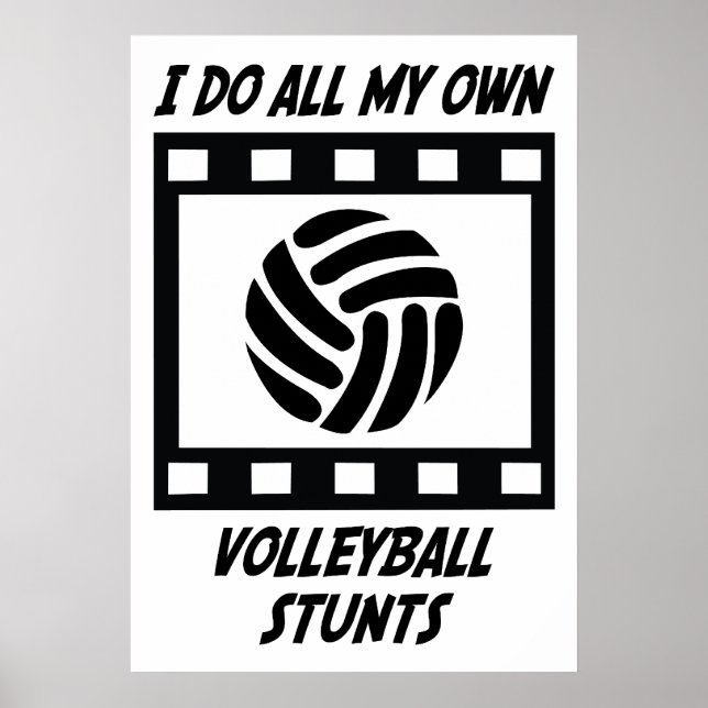 Volleyball Stunts Poster (Front)