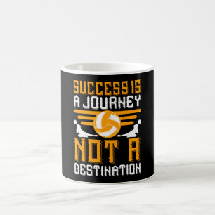Volleyball - Success Is A Journey Coffee Mug
