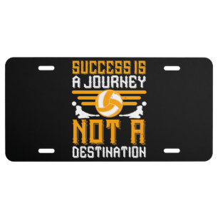 Volleyball - Success Is A Journey License Plate