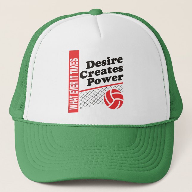 Volleyball T-Shirt Trucker Hat (Front)